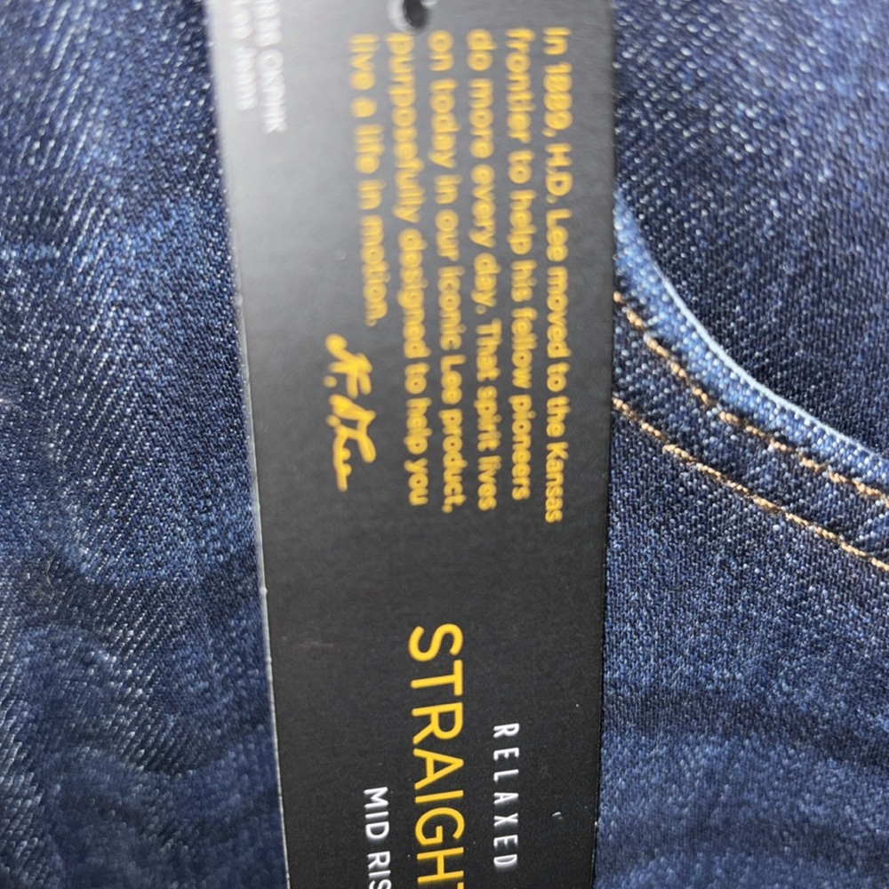 Lee 14 Petite Women denim pant straight leg10305403V 14 S - Picture 7 of 10